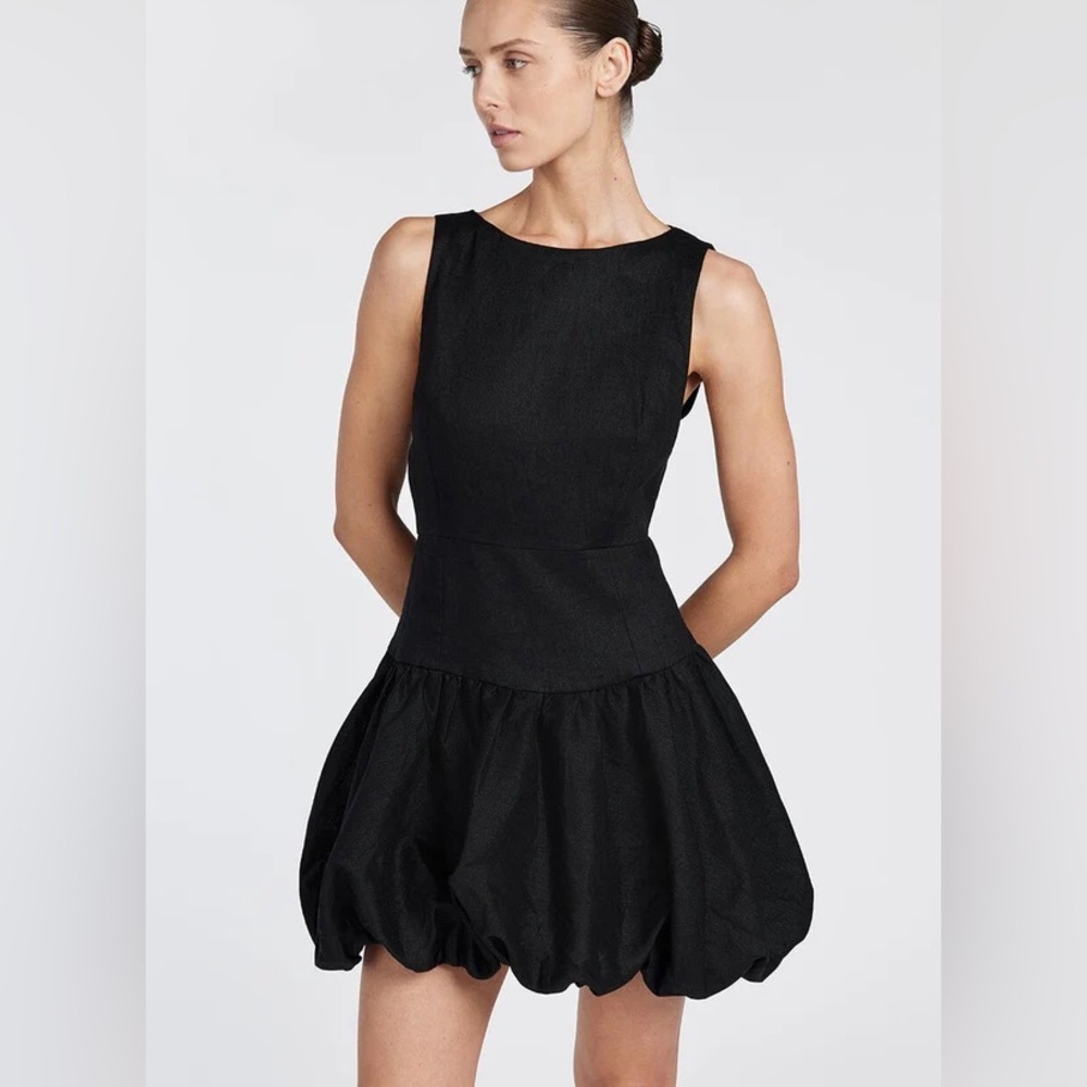 Bubble skirt Black Sleeveless Bodycon Dress size S